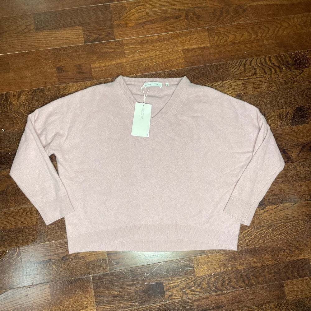 H&M studio Blush V-Neck cashmere Sweater